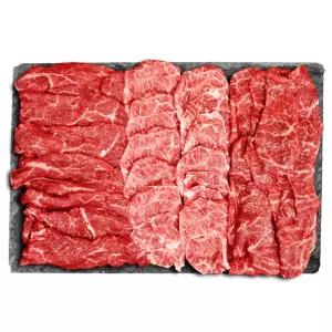 1++ 투뿔 한우 특수 구이 모둠 3종 한판 600g