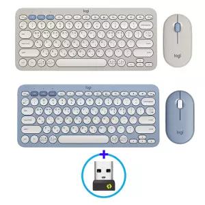 로지텍코리아 PEBBLE 2 COMBO 키보드+마우스+수신기 세트 K380S+M350S 한글자판