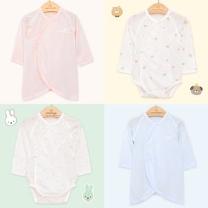 베베라온 오가닉 밤부 배냇가운 신생아 아기 배냇슈트 봄 여름 가을 겨울