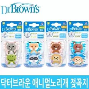 [닥터브라운] NEW 애니멀 노리개젖꼭지(2P)