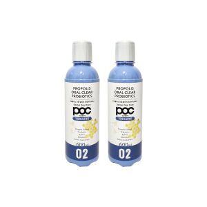 2개세트 POC 프로폴리스 오랄 클리어 찌꺼기가글 프로바이오틱스 600ml