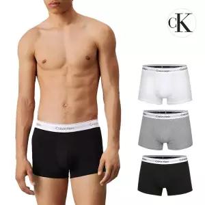 [Calvin Klein Underwear]캘빈클라인 CK 언더웨어 아이콘 코튼 스트레치 남자 드로즈 속옷 3팩 세트 NB4...