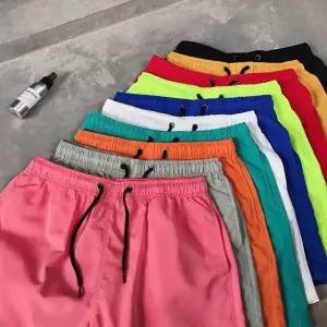 고품질 시원한 루즈핏 비치 반바지 허리밴딩 숏츠 여름휴가룩 물놀이 휴가룩 (WFIOKCR)