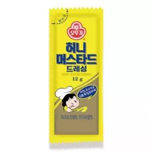 VDF 오뚜기 1회용 허니머스타드 12gX200개/다용도/머스타드/대용량/드레싱/머스터드/맛있는/양념/샐러드