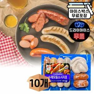 에이치에이유통 사조 오양 수제 모듬소시지 ll 385gX10개 소세지 구이 바베큐 캠핑