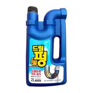 피죤 드릴펑 2L 배수구 세정제 뚫어뻥 베이킹소다 함유