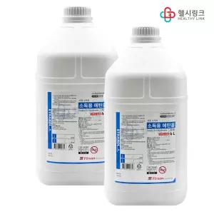 청솔 성광 소독용 에탄올 4Lx 2개 피부 수술 외용 소독제 대용량