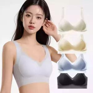 [4개세트] 초경량 제로핏 말라 브라 심리스 노라인 슬림핏 미니마이저