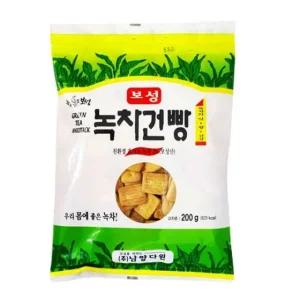 쿨샵 보성 녹차건빵 200g 천연 녹차 첨가 과자
