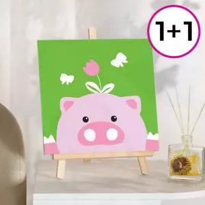 유화 색칠키트 DIY 캔버스 캐릭터 피포페인팅 컬러링 집순이취미 태교 1+1