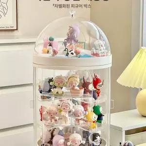 보관함 투명 수납장 진열 케이스 피규어 회전 원형 장식장