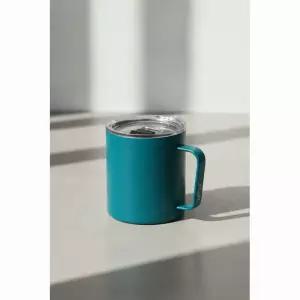 미르 캠프컵 12oz 슬라이드 뚜껑 캠핑용 머그컵 텀블러 블루그린