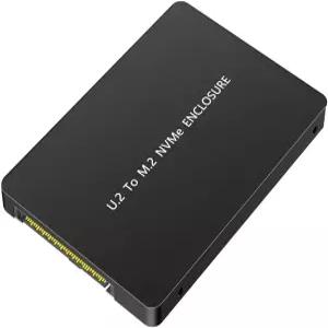 새로운 버전 M.2 NGFF NVMe SSD에서 U.2 SFF-8639 2.5인치 어댑터 SATA가 아닌 U.2로 변환 검은색