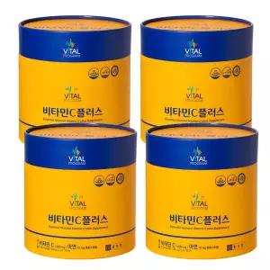 종근당 바이탈프로그램 비타민C 플러스 1000mg 2gx120포 x 4통 아연 면역기능 활력 메가도스