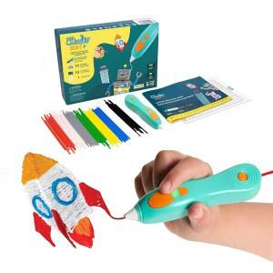 3Doodler Start+ 아이들을 위한 필수 3D 펜 세트 사용하기 쉽고 홈 아트에서 배우세요 6세 소년 소녀를 위한 교육용 STEM 장난감.+