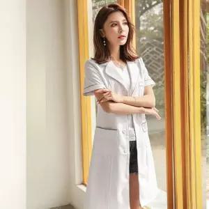 약사가운 영양사 반팔 유니폼 작업복 피부관리사 약사 미용사 간호복 병원 7부