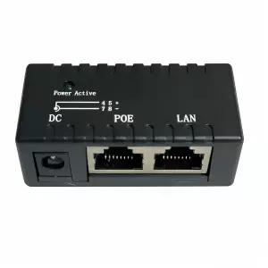 10/100Mbps 12-52V 이더넷 전원 공급 IP 카메라용 패시브 PoE 인젝터 스플리터 POE 어댑터 모듈 액세서리