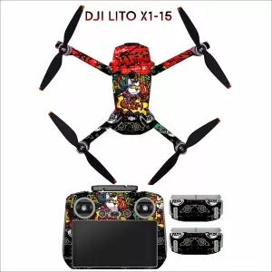 dji 호환 Lito x1 스티커 풀 바디 드론 전용 장식 스킨 방수 데칼은 산화 방지 커버 액세서리