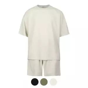 [모로엠] 린넨 혼방 시원한 상하의 반팔 셋업 RP-SET-Q004