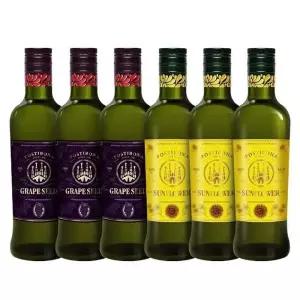 포스티보나 (스티로폼포장) 포도씨유 500ml 3병 해바라기유500ml 3병