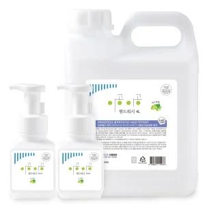 이공이공 핸드워시 머스캣향 4L 1개+300ml 본품 2개 손세정제 거품비누