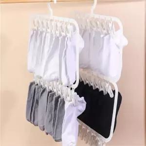 빨래집게 양말건조대 속옷걸이 양말걸이 건조 수건 속옷 미니 2단