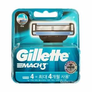 [질레트] 마하3 면도날 4입