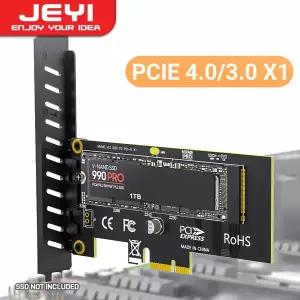JEYI 데스크탑 PC용 어댑터 카드 2280 SSD PCIE X1 확장 카드 PCI-E GEN4 16Gbps 풀 스피드 SK1 M.2 NVME S