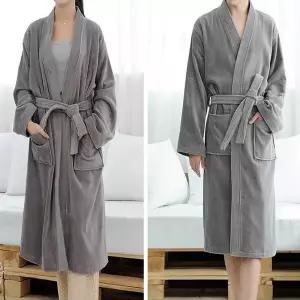 호텔 샤워 목욕 순면 잠옷 가운 그레이 와플가운 코튼 로브