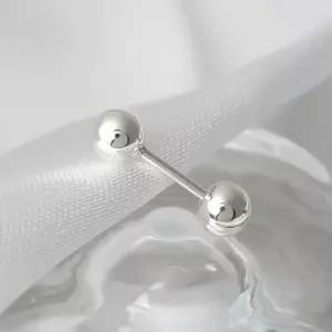 [라울스톤] 92.5 실버 3mm 볼 베이직 은 피어싱