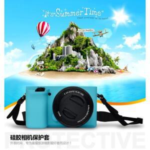 소니 A6100 A6400용 카메라 가방 바디 커버 보호대 실리콘 케이스 대형 단일 슬리브   강화 필름