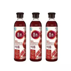 청정원 홍초 석류 900ml, 3개