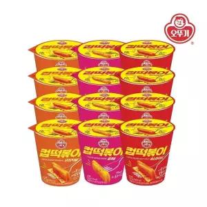 [오뚜기] 컵떡볶이 오리지널 136.3g x 4개+컵떡볶이 로제 140g x 4개+컵떡볶이 핫스파이시 136.3g x 4개
