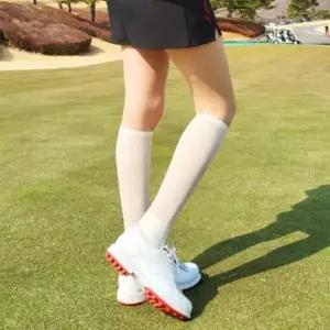 여성 골지 니삭스 여름 쿨 메쉬 반양말 무 레인부츠