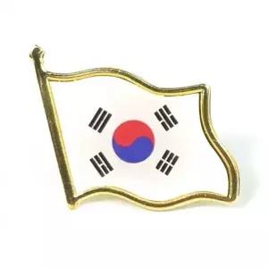 [mbdaN066]금장 한국기념품 테두리 태극기 뱃지
