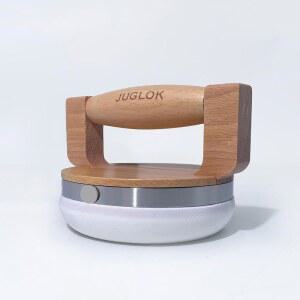 블록 인쇄용 JUGLOK 나무 인쇄 도구 u2013 4인치 인쇄 도구 인체공학적 나무 손잡이, 스테인리스 스틸 가장자리 및 나일론 메쉬 베이스, 리노컷 및 아트 프린트(클래식 오크)에 이상적입니다