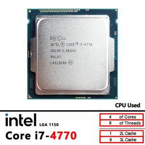 인텔 코어 i7-4770 i7 4770 3.4GHz 중고 쿼드 8스레드 CPU 8M 84W LGA 1150
