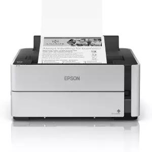 Epson EcoTank ET-M1170 무선 흑백 슈퍼탱크 프린터 (이더넷 및 2년 무제한 잉크* 포함) 화이트
