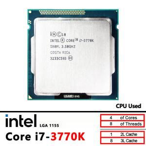 인텔 코어 i7-3770K i7 3.5GHz 중고 쿼드 CPU 8M 77W LGA 1155
