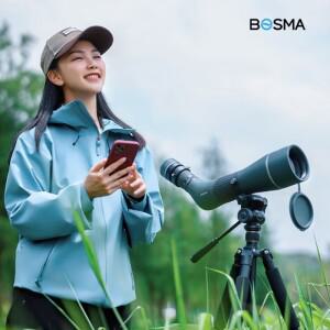 BOSMA 망원경 WiFi 전자 접안렌즈 HD 2K 해상도 다인 공유 400만 화소