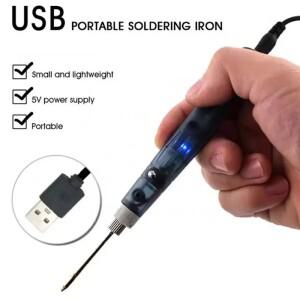 휴대용 미니 USB 가정용 전자 수리 납땜 용접 다리미, 학생 전기 펜 조합, 5V