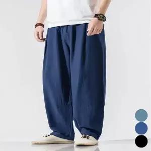 [하프클럽/셀럽하우스]남자 여름 시원한 배기바지 허리 밴딩 항아리 팬츠