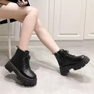 본드솔 플랫폼 여성 빅사이즈 하이탑 워커