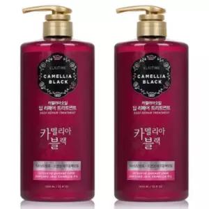 LG생활건강 손상모 엘라스틴 카멜리아 헤어팩 1L X2개