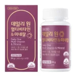 그린스토어 데일리원 멀티비타민 앤 미네랄 60캡슐