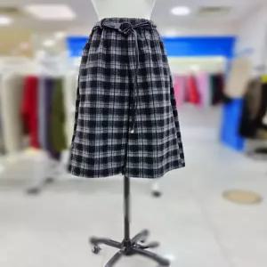 [스테파니]스테파니 체크 모직 8부 바지 N25NP5402
