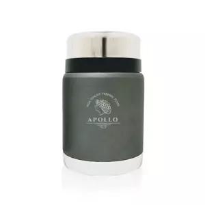 아폴로 스텐 보온 죽통 650ml 카키그레이 국내산 보온죽통