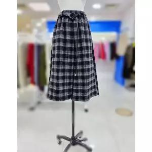 [스테파니] 체크 모직 8부 바지 N25NP5402