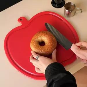 레드 디자인 양면 빵도마 도마 플레이팅 주방 인테리어