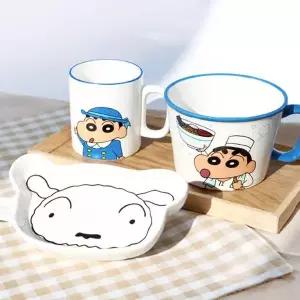 [골드스마일]짱구 1인 식기세트-흰둥이(화이트)
